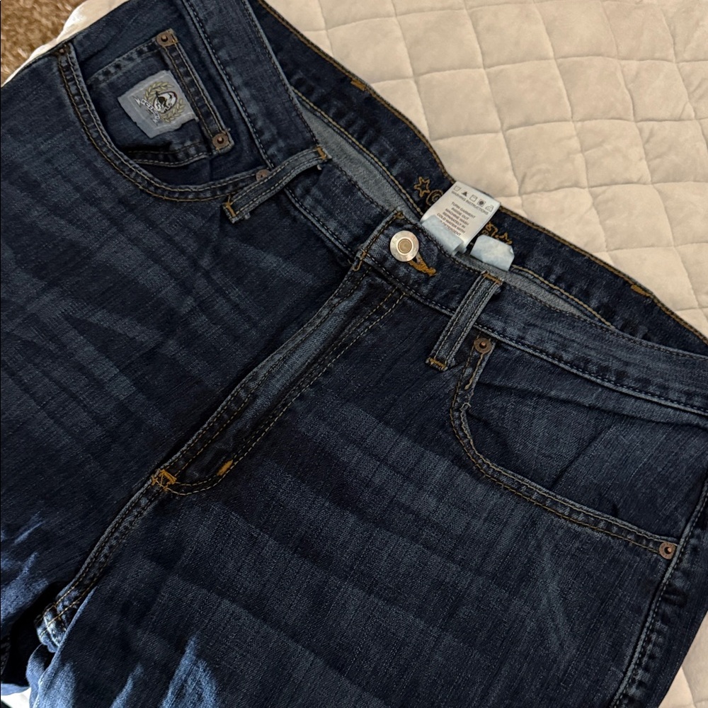 Cinch Men's Mid Rise Slim Fit Straight Leg Jeans - Dark Stonewash 38x36